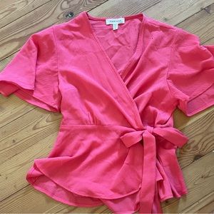 Monteau Los Angeles Wrap Top